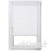 AmazonBasics Store plissé et uni en polyester avec système de fixation 80 x 130 cm  Blanc - B0749TT9HH